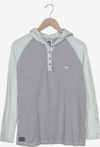 KangaROOS Sweatshirt & Zip-Up Hoodie in XXL in Grey: front
