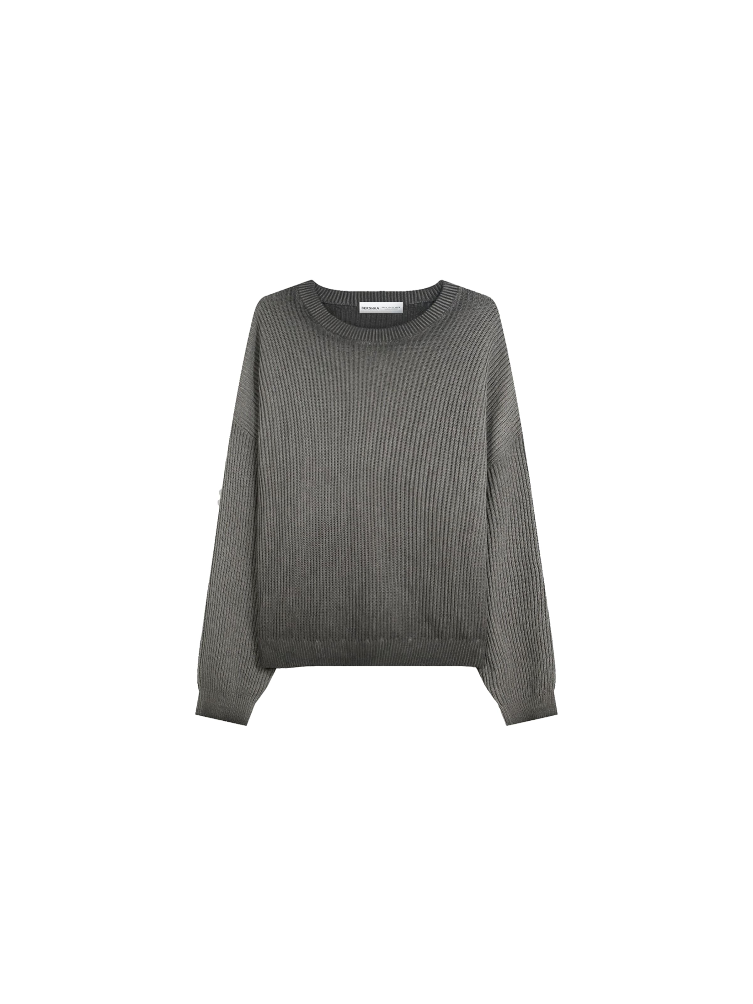 Bershka Pull-over en vert foncé, Vue avec produit