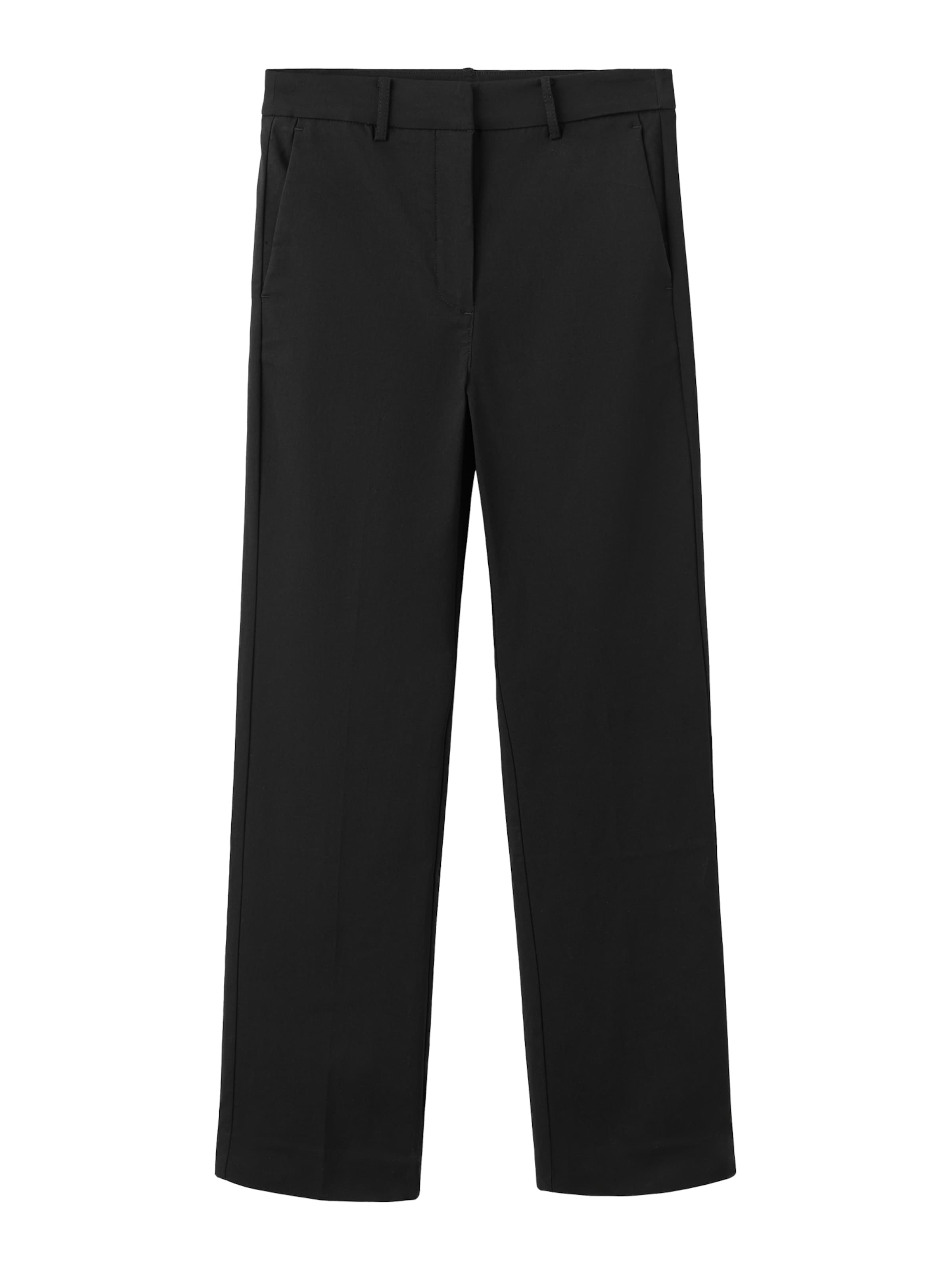 Regular Pantalon à plis 'NEWCOLA' MANGO en noir : devant