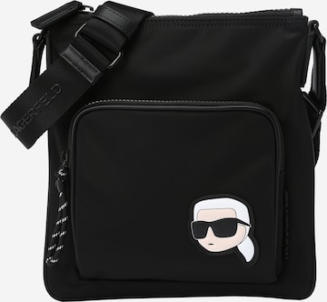 Karl Lagerfeld Schoudertas 'Ikonik 2.0' in Zwart: voorkant