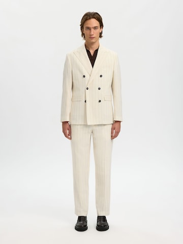 SELECTED Regular Fit Forretningsjakke i hvid