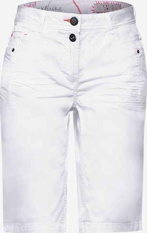 CECIL - Slimfit Pantalón 'New York' en blanco: frente