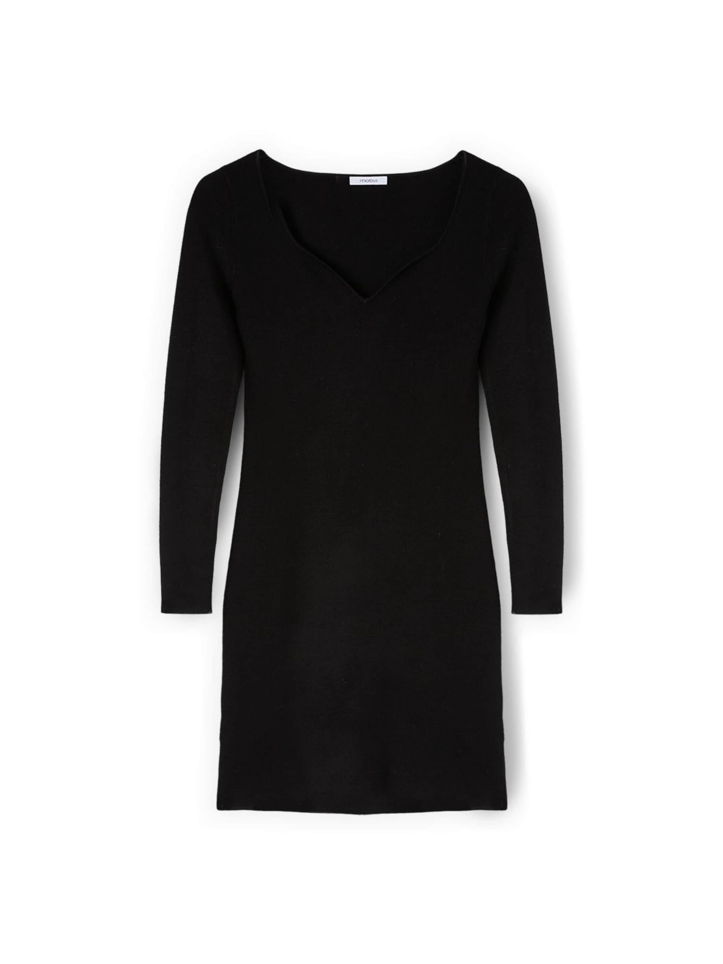 MOTIVI Jurk in Zwart: voorkant