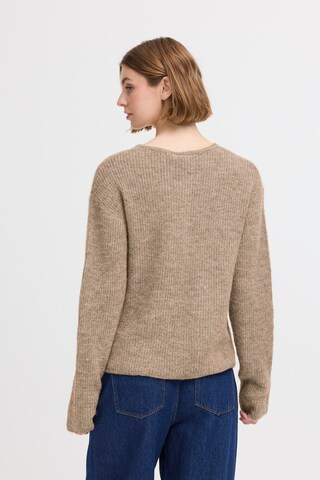 ICHI Knit Cardigan 'IHKAMARA' in Beige