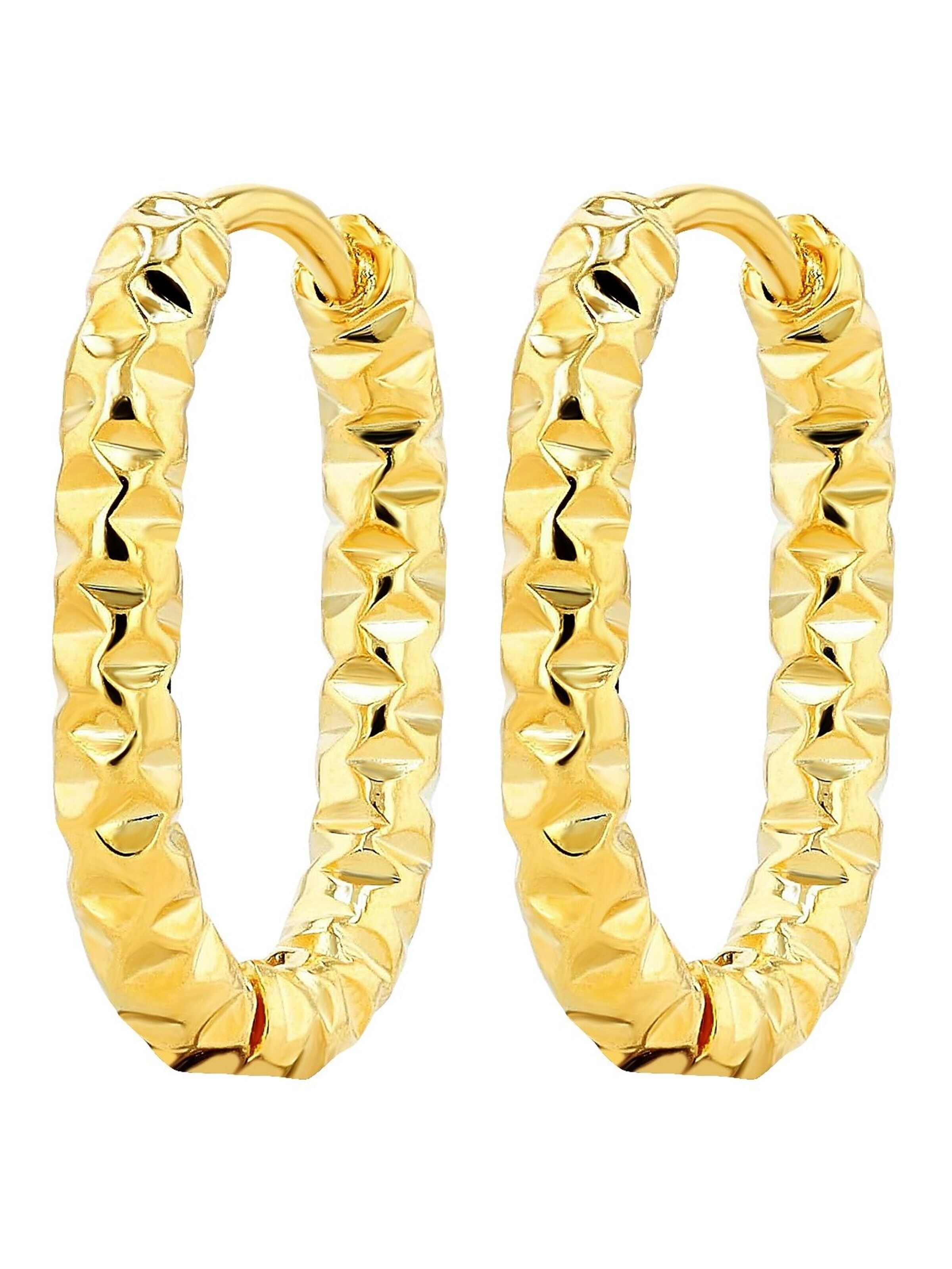 Akzent Ohrringe 'Nour, hautverträglich'‌‌‌‌‌ in Gold: Vorderseite