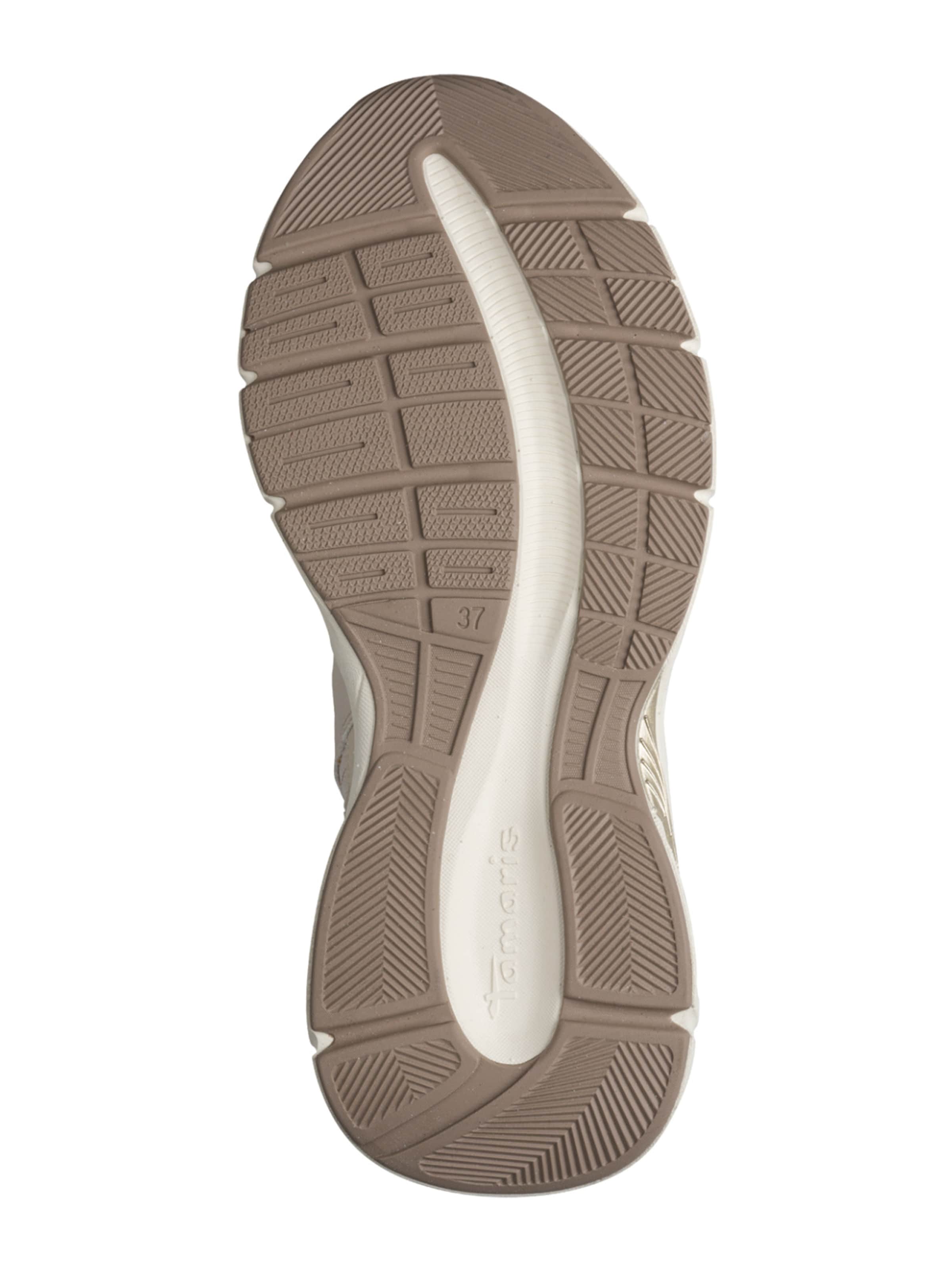 Tamaris Ниски ботуши с връзки в бежово