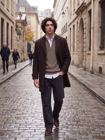 JACK & JONES Sweater 'Wesley' in Brown