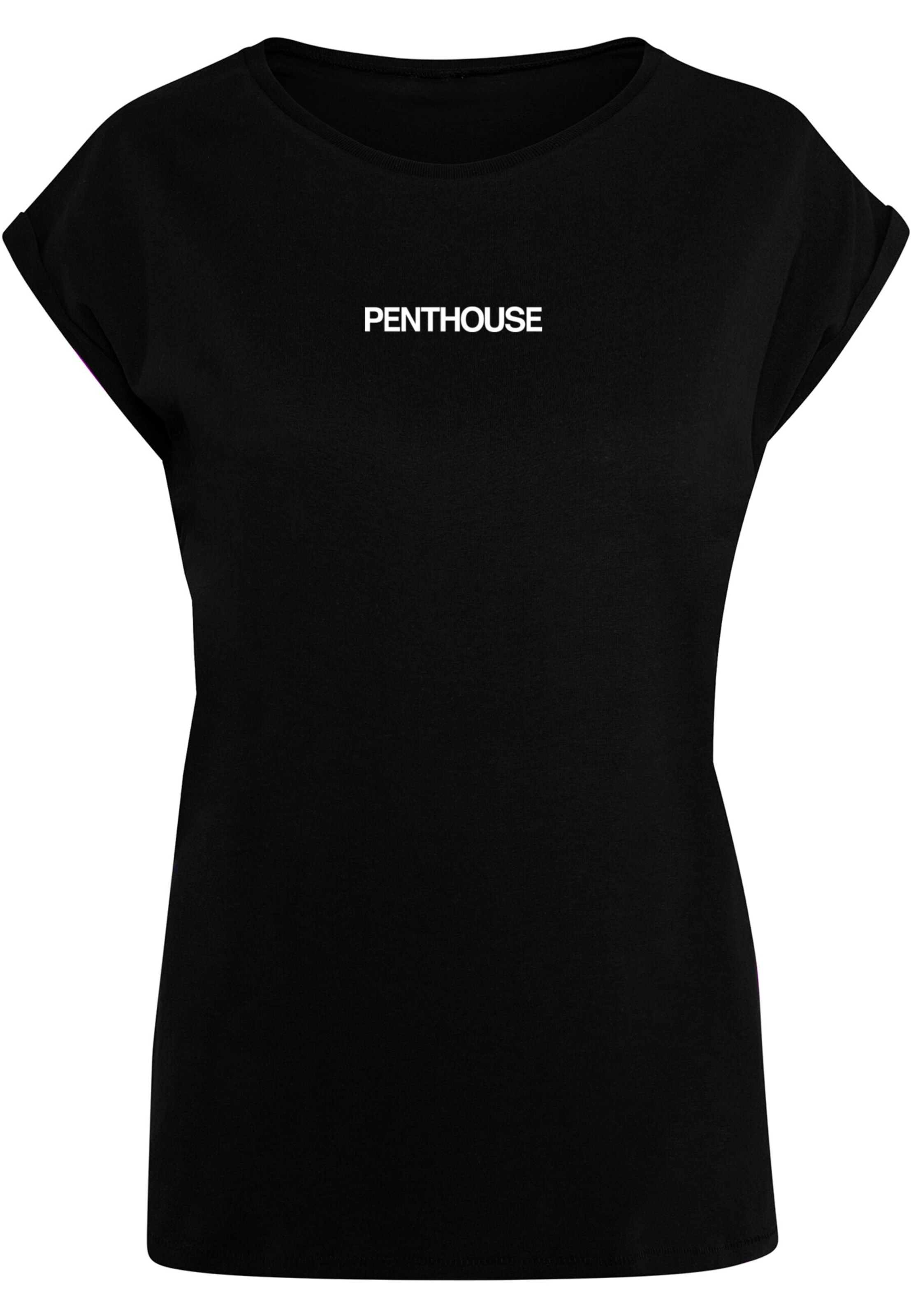 Merchcode T-Shirt 'Penthouse Key' in Schwarz: Vorderseite