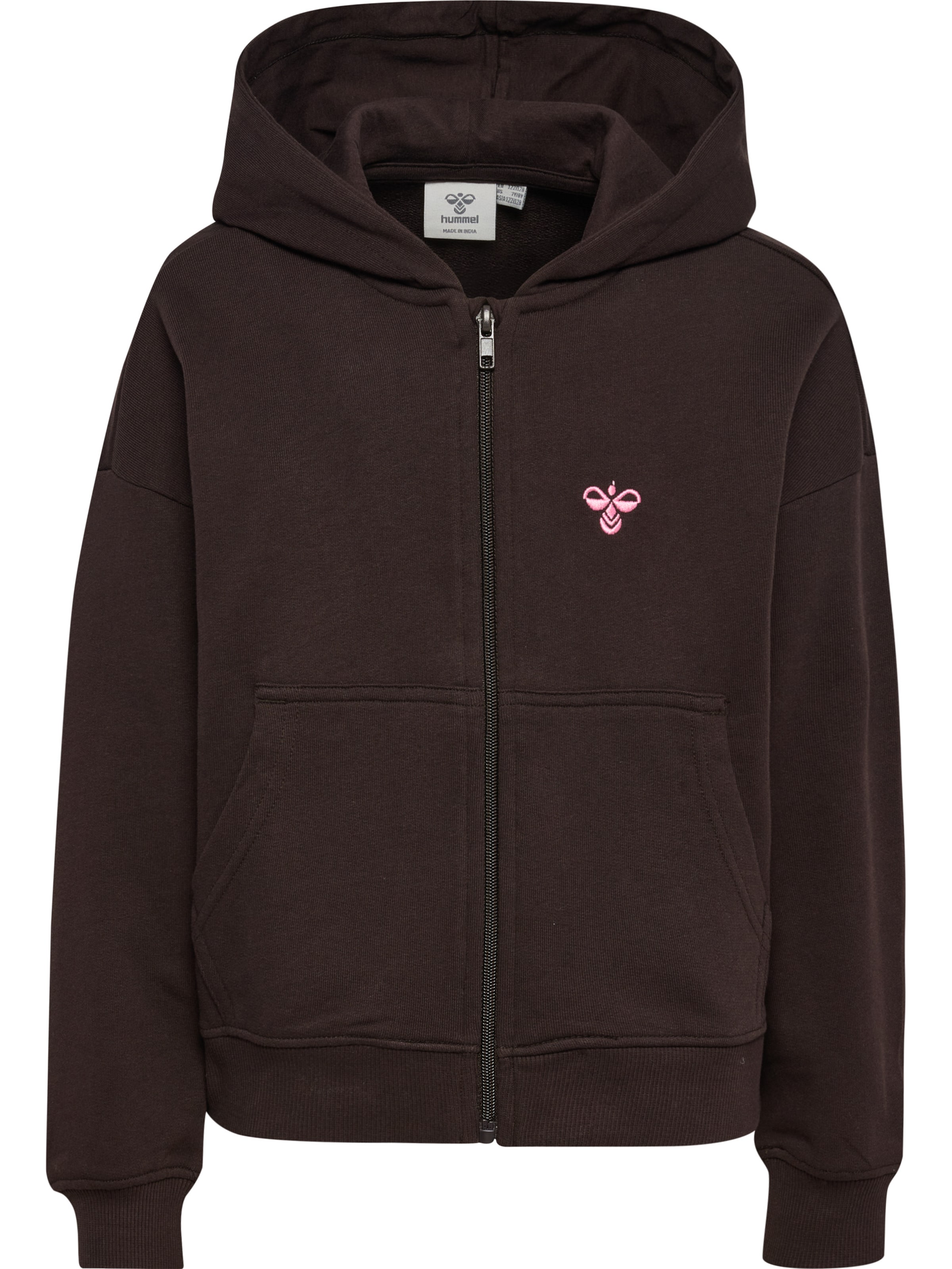Veste de survêtement Hummel en marron : devant