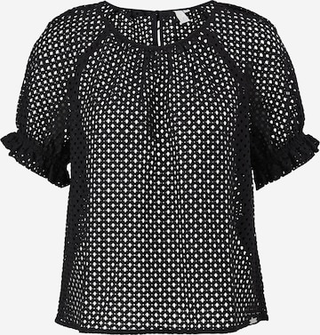 QS Blouse in Zwart: voorkant