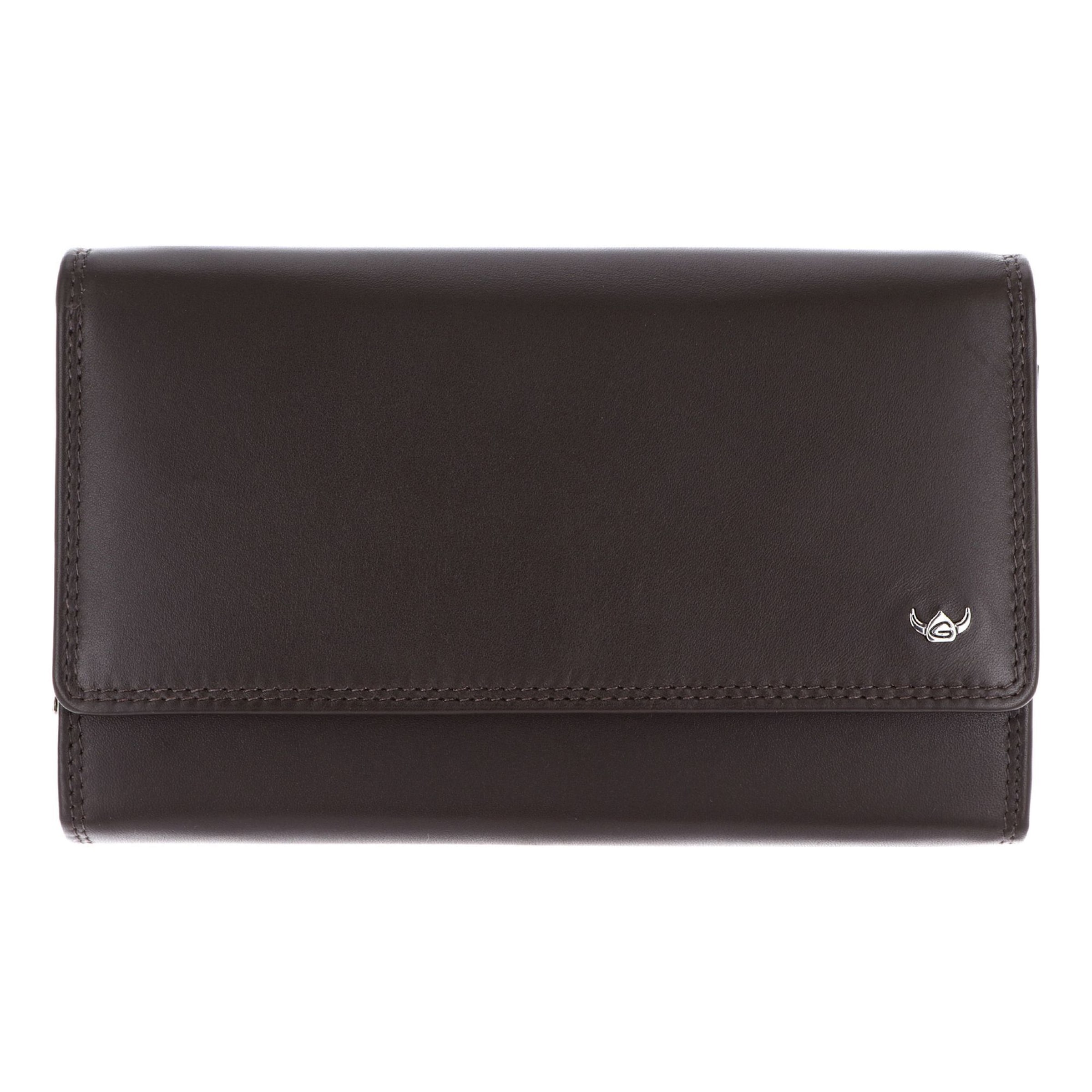 Porte-monnaies 'Polo' GOLDEN HEAD en marron : devant
