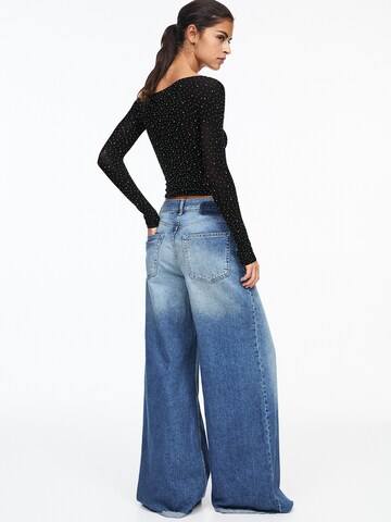 Pull&Bear Tričko - Čierna