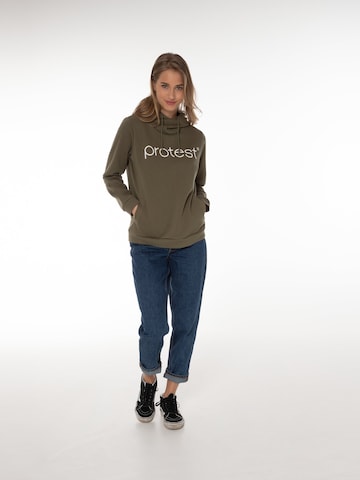 PROTEST Sweater 'CLASSIC LOGO HOODY' in Green