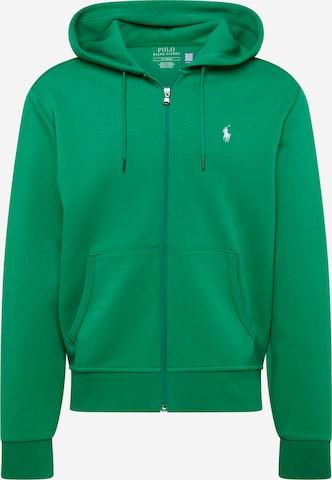 Giacca di felpa di Polo Ralph Lauren in verde: frontale