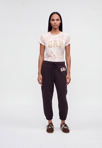 Gap Petite Tapered Broek 'HERITAGE' in Bruin: voorkant