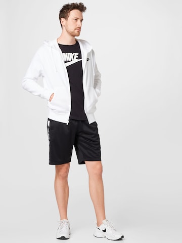 Nike Sportswear Regular fit Ζακέτα φούτερ 'Club Fleece' σε λευκό