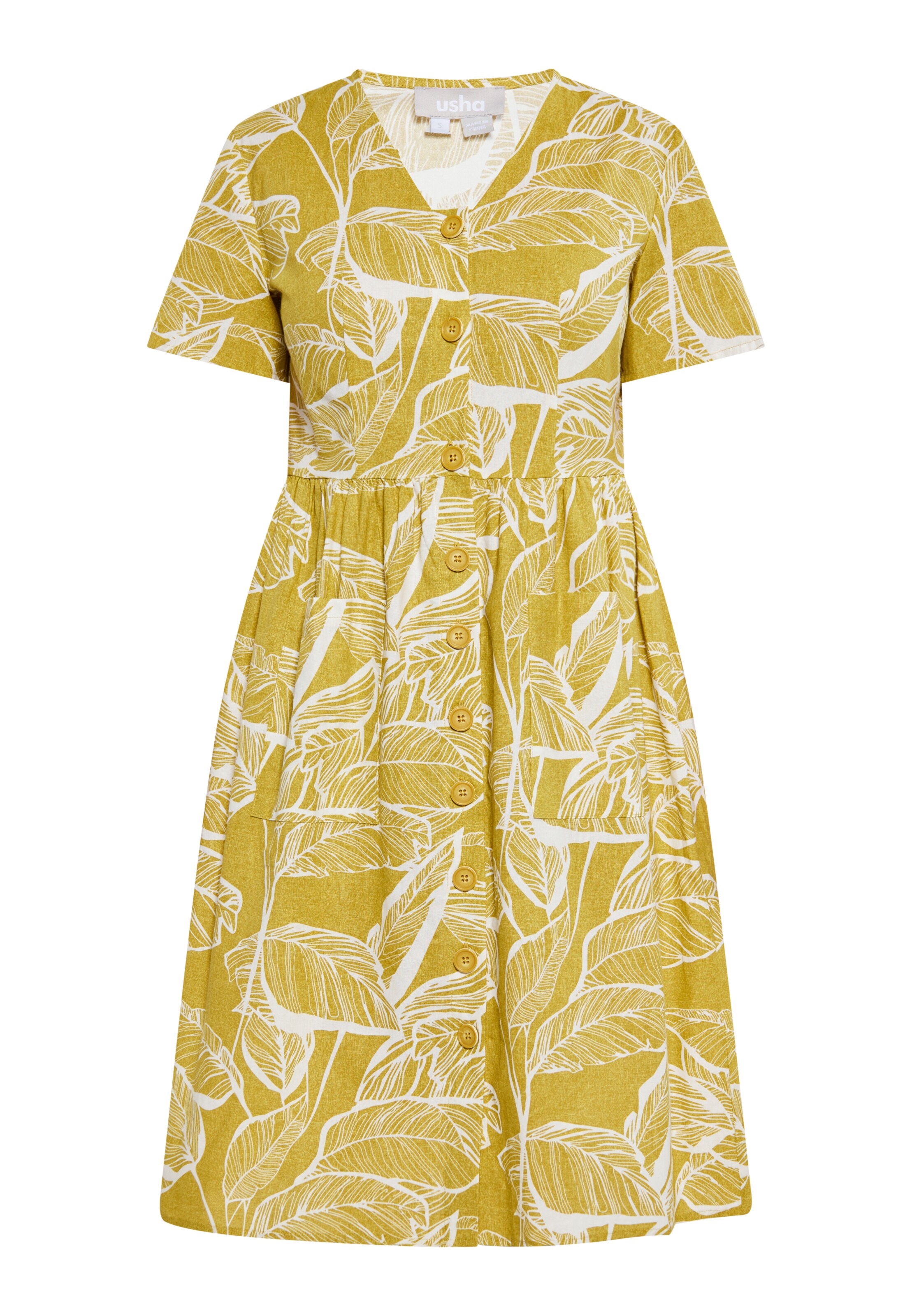 geltona Usha Suknelė: priekis