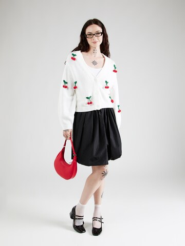 Monki Strickjacke in Weiß