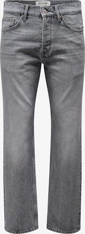 Only & Sons Regular Jeans 'Edge' in Grey: front