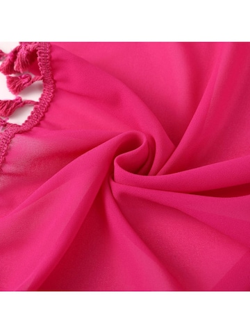 Gonna 'Paréo de plage FRINGES' di alberto cabale in rosa