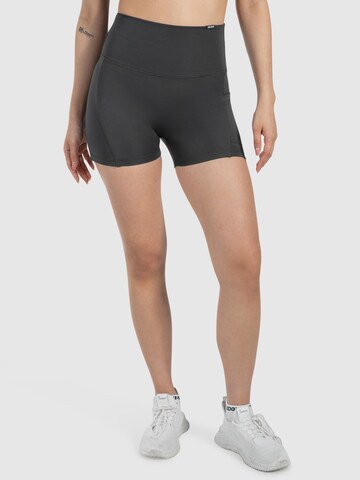 Smilodox Slimfit Sportbroek ' Lissa ' in Grijs: voorkant