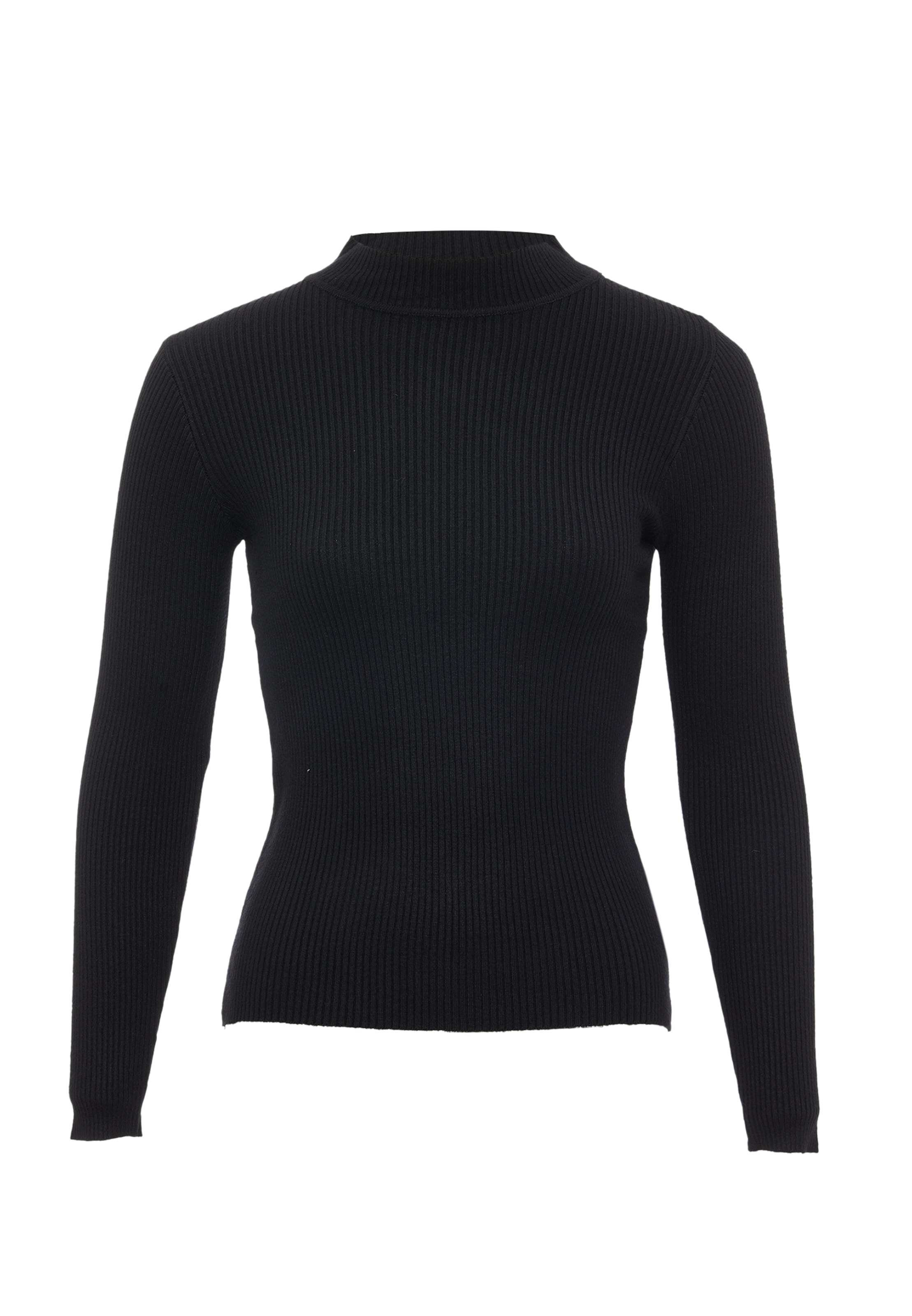leo basics Pullover in Schwarz: Vorderseite
