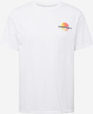 CONVERSE T-Shirt 'SUNSET' in Weiß: predná strana