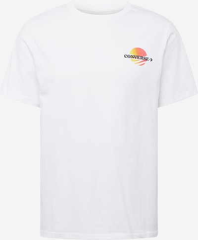 CONVERSE T-Shirt 'SUNSET' en azur / rouge / noir / blanc, Vue avec produit