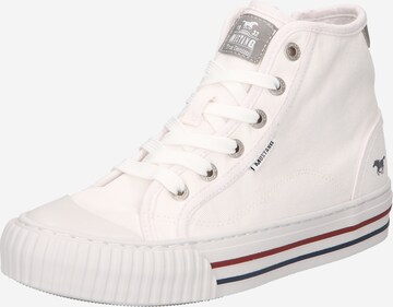 Sneaker alta di MUSTANG in bianco: frontale