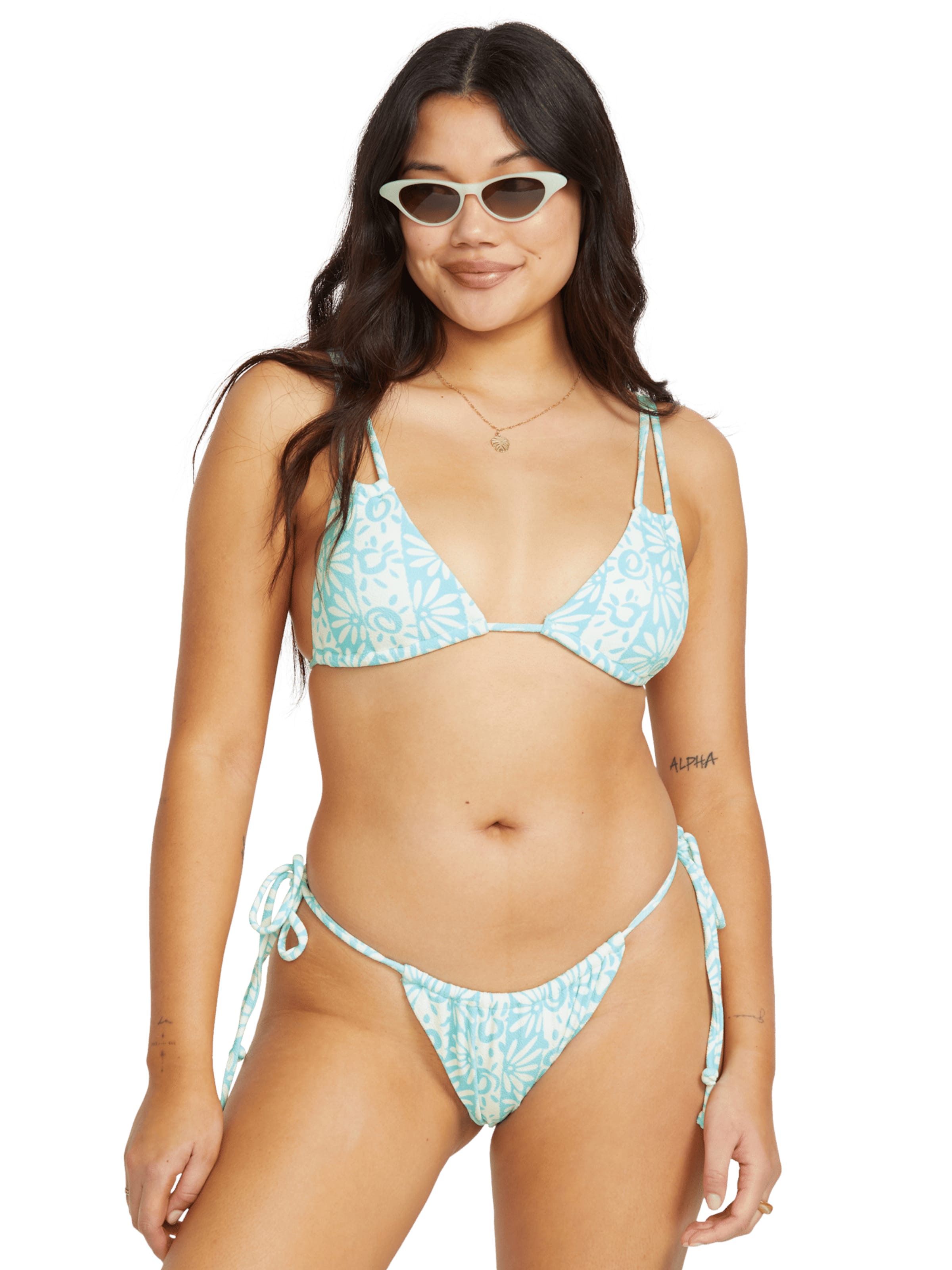 BILLABONG Triangel Bikinitop 'Happy Dance' in Blauw: voorkant