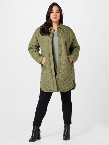 Manteau mi-saison 'New Tanzia' ONLY Carmakoma en vert