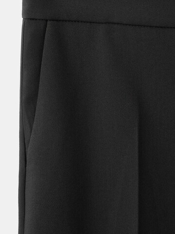MANGO Loose fit Trousers with creases 'POL' in Black