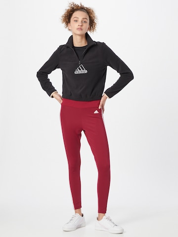 ADIDAS SPORTSWEAR Skinny Workout Pants in Red