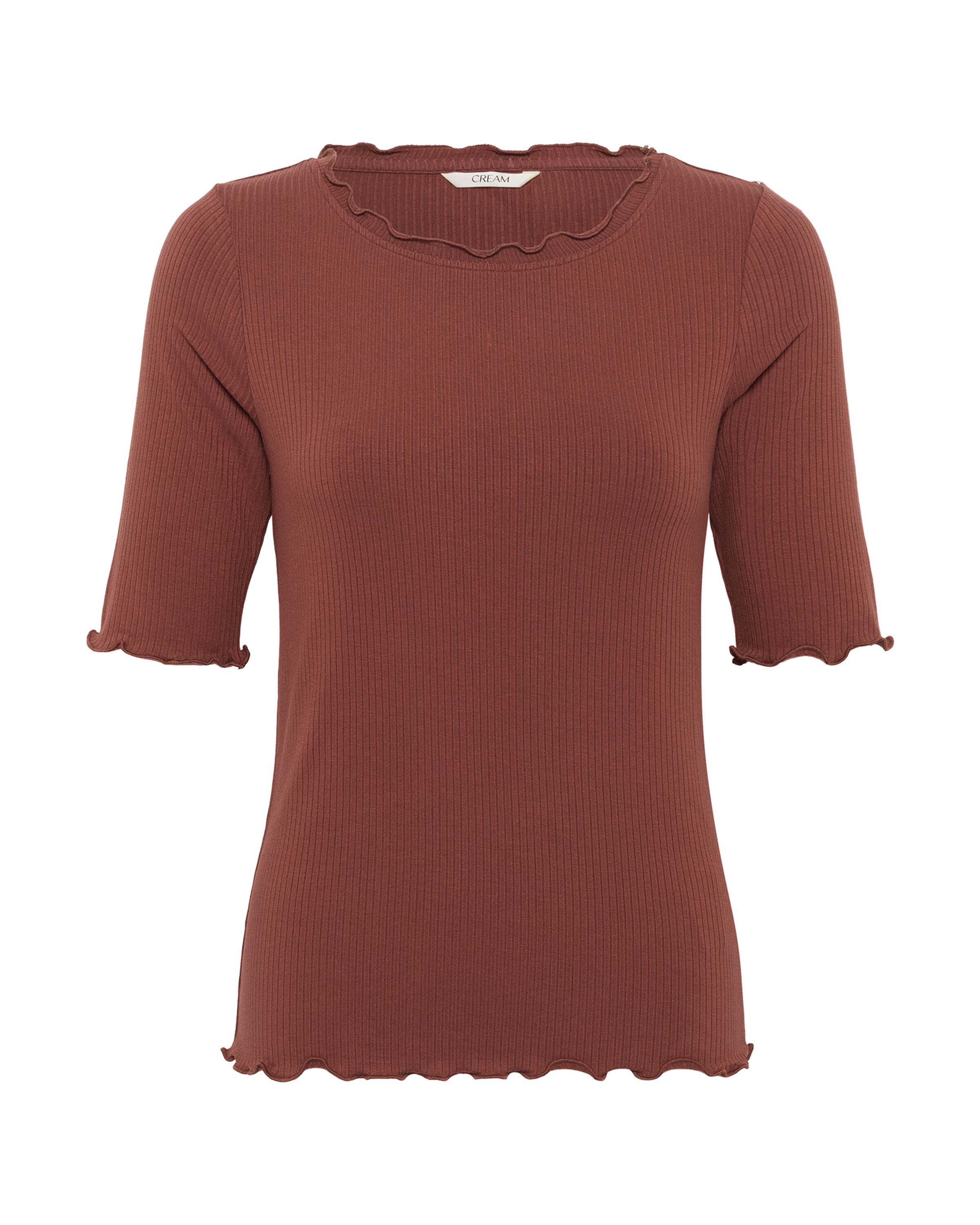 T-shirt 'CRRibba' Cream en marron : devant