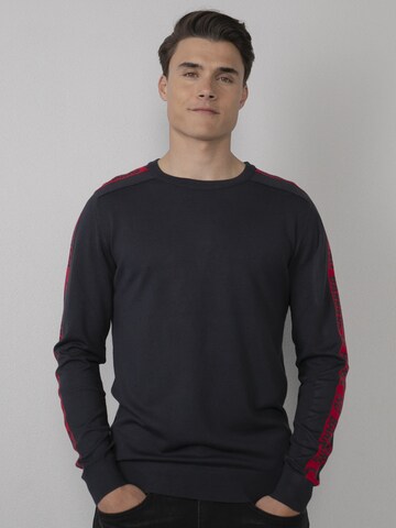 Petrol Industries Sweater 'No Barriers' in Blue: front