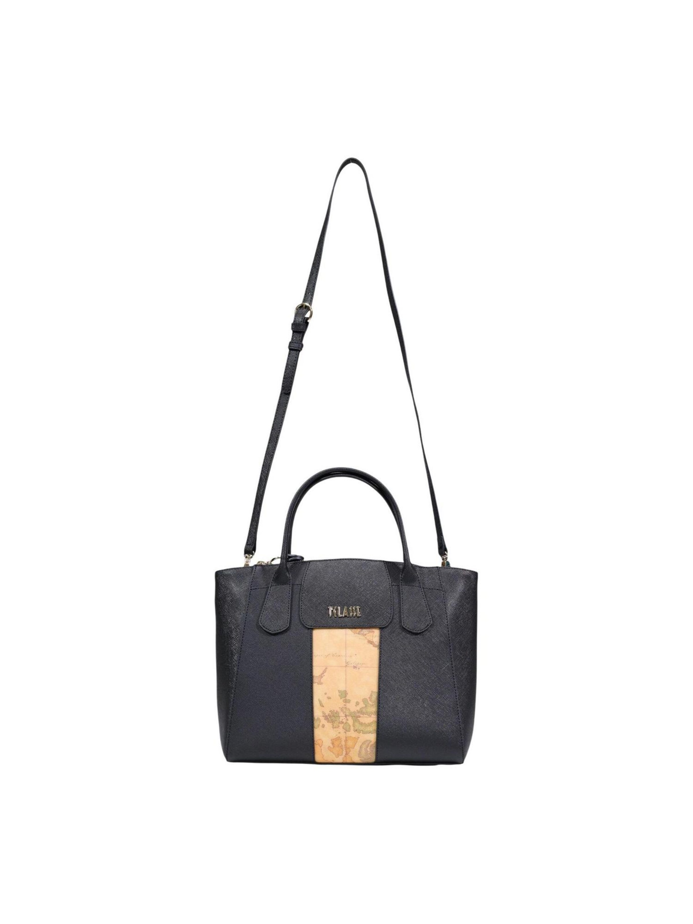 Alviero Martini 1a clase Schoudertas 'Hand Bag w/detachabl LD25 9407' in Zwart