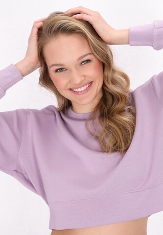 myMo ATHLSR Sweatshirt 'Fashion Look' in Lila