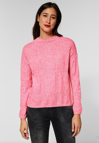 Pullover di STREET ONE in rosa: frontale