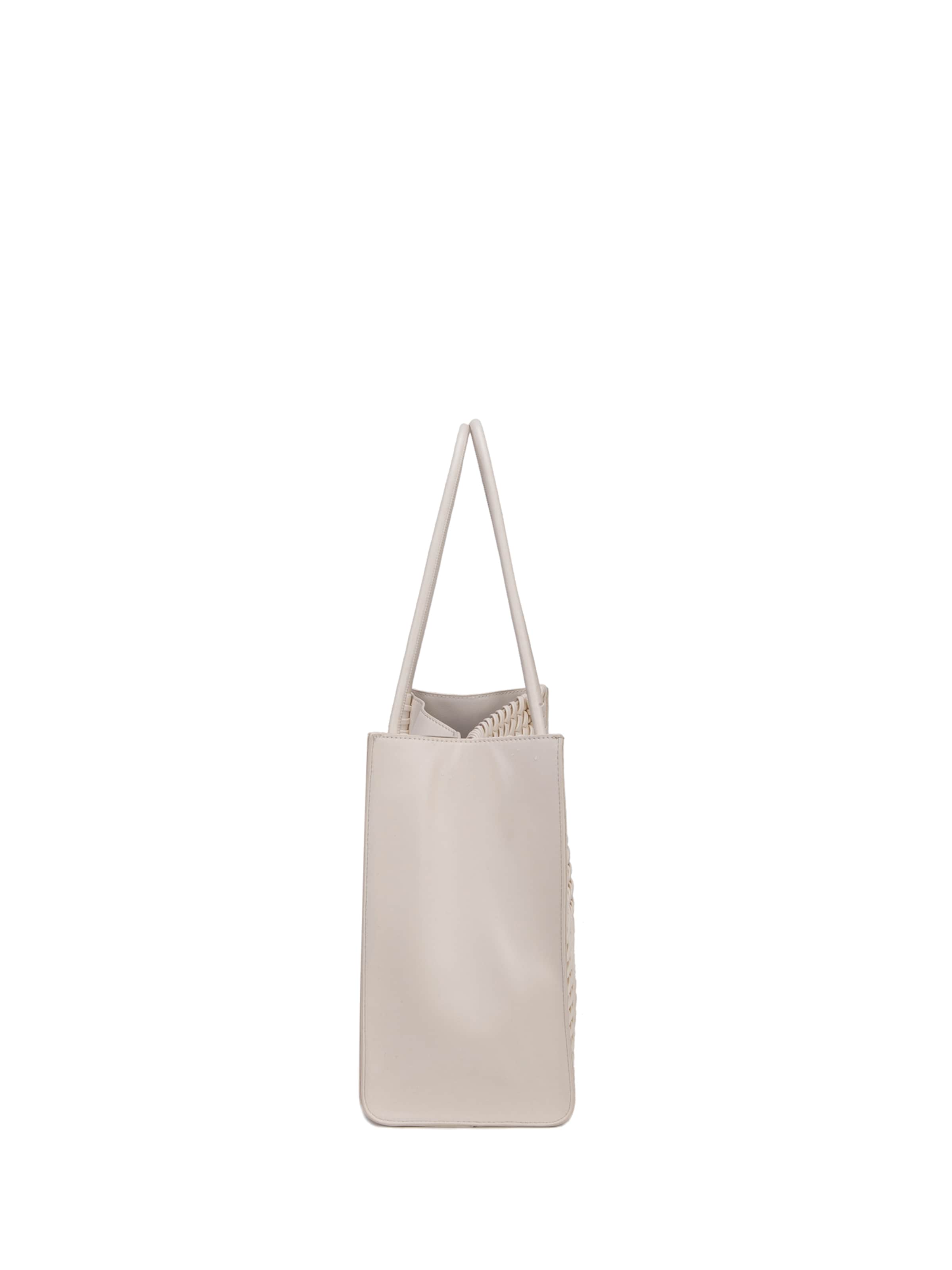 Shopper 'Borsa Shopper Silvana Elite - Pelle Vegana Intrecciata' di Diana&Co. in beige