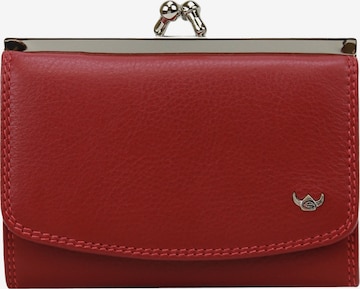 GOLDEN HEAD Wallet in Red: front