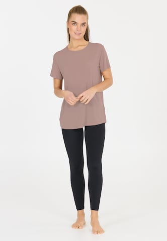 Athlecia Functioneel shirt 'LIZZY' in Bruin