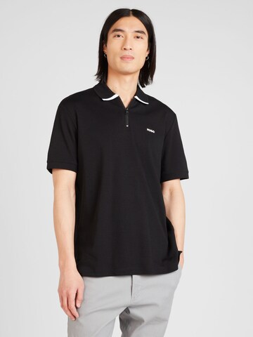 HUGO Shirt 'Dalomino' in Black: front