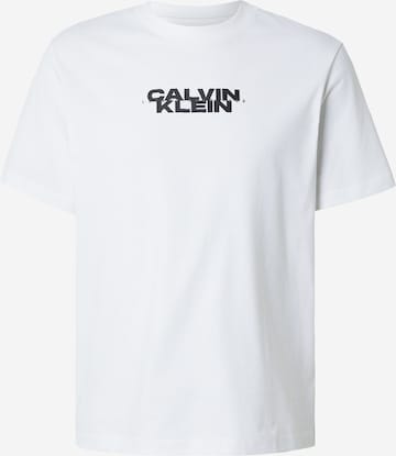 Calvin Klein Jeans - Camisa '20S' em branco: frente