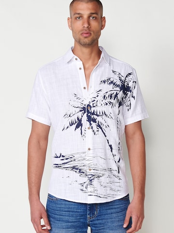 Regular fit Camicia di KOROSHI in bianco: frontale