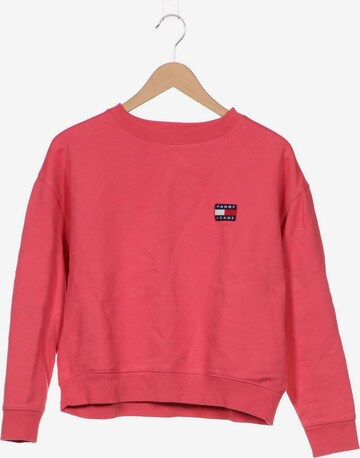 Tommy Jeans Sweatshirt & Zip-Up Hoodie in S in Pink: front