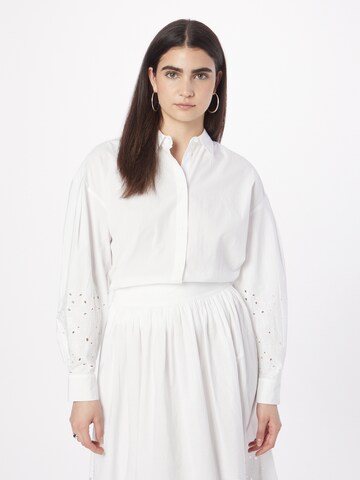 UNITED COLORS OF BENETTON Blouse in White: front