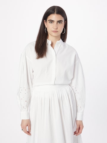 UNITED COLORS OF BENETTON Blouse in White: front