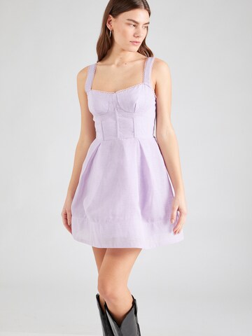 True Decadence Dress in Purple: front