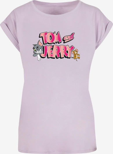 ABSOLUTE CULT T-shirt 'Tom and Jerry' en lilas / rose / noir / blanc, Vue avec produit