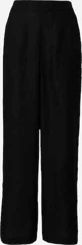 Loosefit Pantaloni de la s.Oliver BLACK LABEL pe negru: față